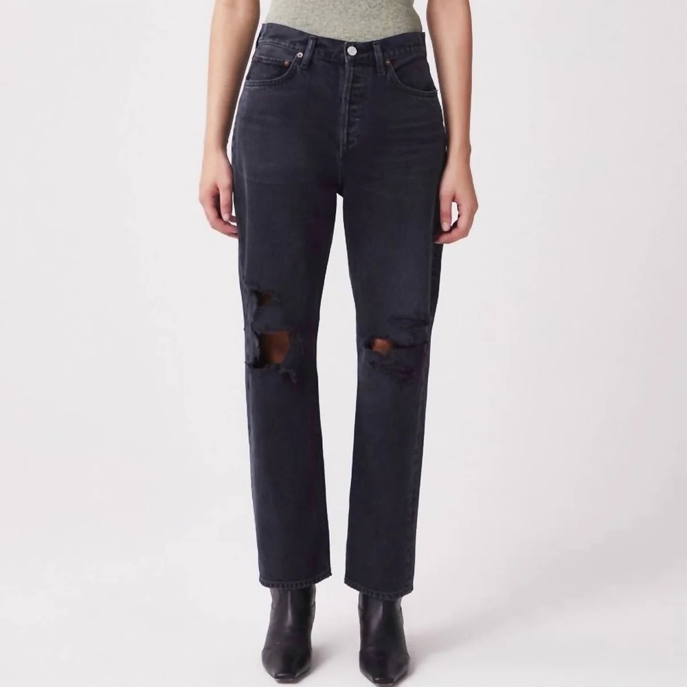 AGOLDE 90s mid rise ripped jeans